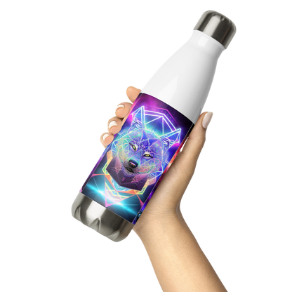 Galactic Spirit Wolf Stainless Steel Water Bottle