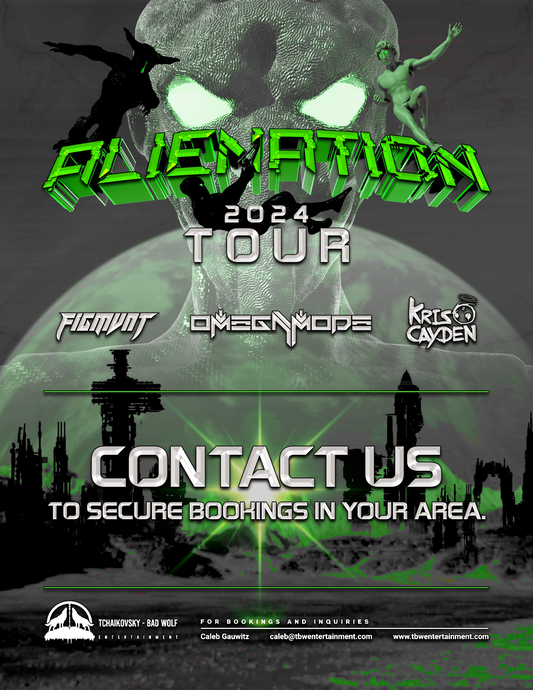 Alienation Tour 2024 OmegaMode, Kris Cayden, FIGMVNT