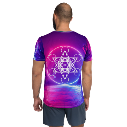 TBW Cosmic Spirit Wolf Athletic T-Shirt
