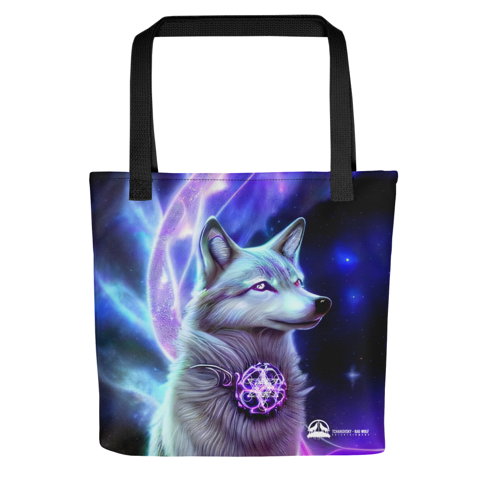 Galactic Wolf Spirit Animal Tote bag