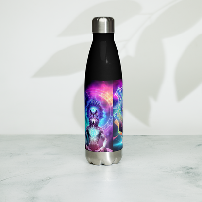 Galactic Spirit Wolf Stainless Steel Water Bottle